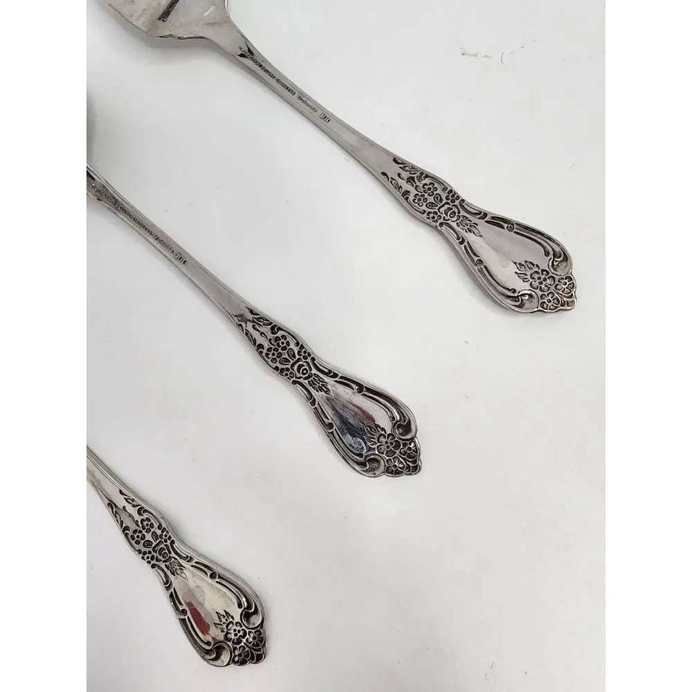 Oneida Kennett Square Distinction Deluxe HH Stainless- Serving Fork, Spoon & Pie